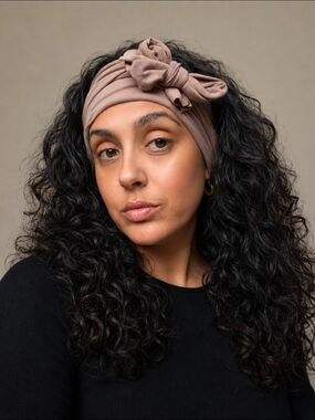 No.fox.to.give.lifestyle Knotted Headband for Women Or Men- Taupe
